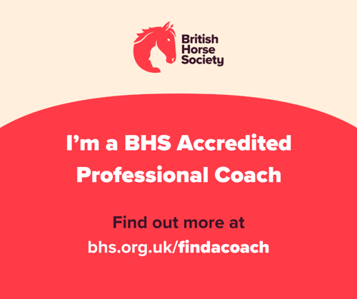I'm a BHS Accredited Professional Coach social post